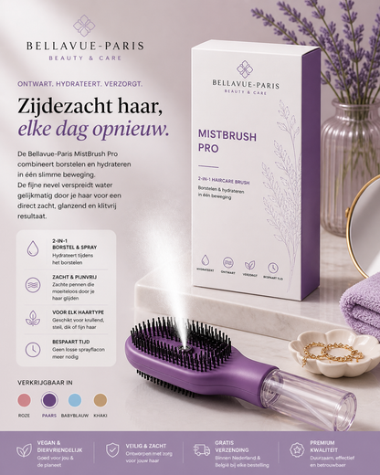Bellavue-Paris MistBrush Pro – Nooit meer klitten in 5 seconden!