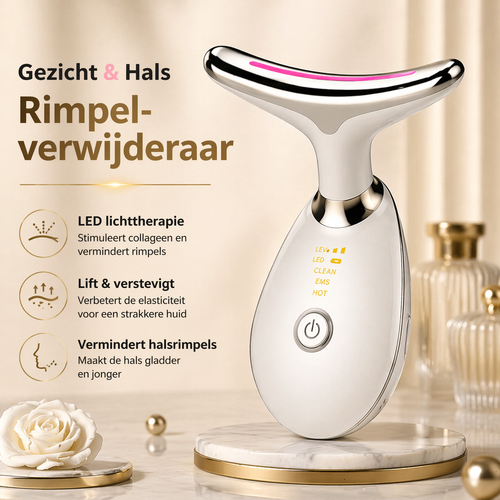 EMS Roodlicht Gezichts- & Halslift – Anti-Rimpel & Huidversteviger